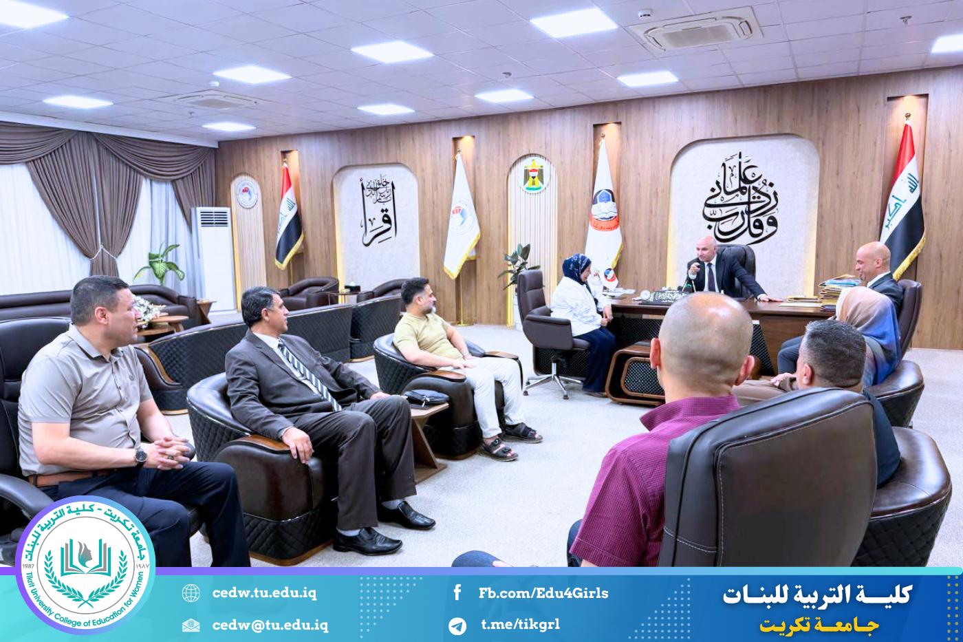 تدريسي من كلية التربية للبنات يشارك عضواً في لجنة وزارية لتأييد استحداث دراسة الماجستير بجامعة الموصل